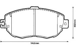 Тормозные колодки для моделей: LEXUS (GS, IS,GS,SC,IS), TOYOTA (SUPRA,ALTEZZA,ALTEZZA,ARISTO,CHASER,CRESTA,CRESTA,ARIST