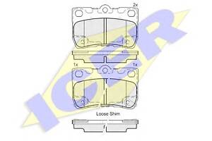 Тормозные колодки для моделей: LEXUS (GS, IS,IS,GS), TOYOTA (CROWN)