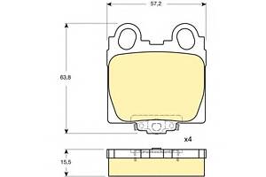 Тормозные колодки для моделей: LEXUS (IS, GS,SC,IS), TOYOTA (ALTEZZA,ALTEZZA,BREVIS,ARISTO,CROWN,PROGRES,MAJESTA,CROWN)