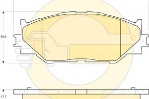 Тормозные колодки для моделей: LEXUS (IS, IS,IS)
