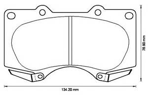 Тормозные колодки для моделей: LEXUS (LX, GX,GX), MITSUBISHI (PAJERO,PAJERO), TOYOTA (HILUX,LAND-CRUISER,FORTUNER,HILUX