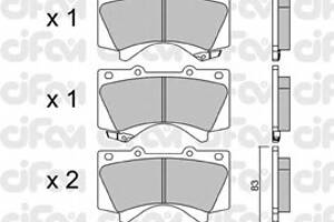 Тормозные колодки для моделей: LEXUS (LX, LX), TOYOTA (LAND-CRUISER,LAND-CRUISER,SEQUOIA,TUNDRA)