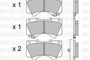 Колодки гальмівні для моделей: LEXUS (LX, LX), TOYOTA (LAND-CRUISER, LAND-CRUISER, SEQUOIA, TUNDRA)