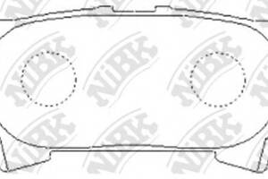 Колодки гальмівні для моделей: LEXUS (RX), TOYOTA (HARRIER, KLUGER), TOYOTA (GAC) (HIGHLANDER)