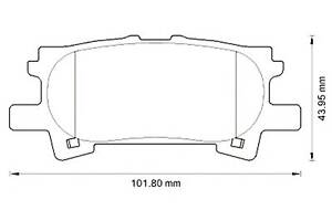 Тормозные колодки для моделей: LEXUS (RX), TOYOTA (HARRIER)