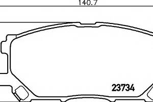 Тормозные колодки для моделей: LEXUS (RX), TOYOTA (HARRIER)