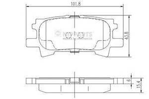 Тормозные колодки для моделей: LEXUS (RX, RX), TOYOTA (HARRIER)