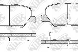 Колодки гальмівні для моделей:MAZDA (6,6), MITSUBISHI (ASX,OUTLANDER)