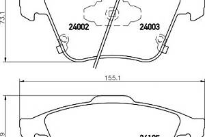 Тормозные колодки для моделей: MAZDA (6, 6,6)