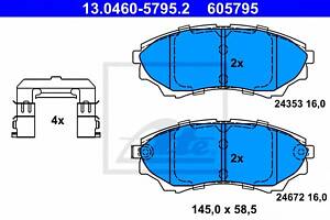 Тормозные колодки для моделей: MAZDA (B-SERIE, BT-50,BT-50)