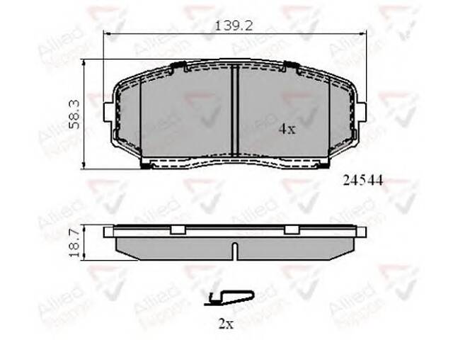 Тормозные колодки для моделей: MAZDA (CX-7, CX-9,MPV), SUBARU (LEGACY)