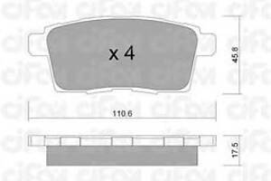Тормозные колодки для моделей: MAZDA (CX-7, CX-9)