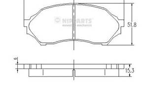 Тормозные колодки для моделей: MAZDA (FAMILIA, 323,PREMACY)