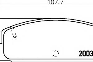 Колодки гальмівні для моделей:MAZDA (FAMILIA,323)