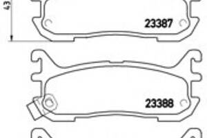 Тормозные колодки для моделей: MAZDA (FAMILIA, MX-5,MX-5)