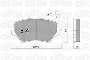 Колодки гальмівні для моделей:MAZDA (MX-5)