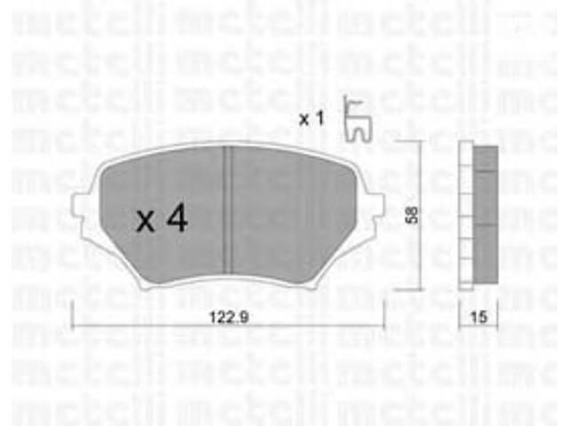 Колодки гальмівні для моделей:MAZDA (MX-5)