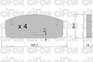 Тормозные колодки для моделей: MAZDA (RX, RX,RX,626,RX)