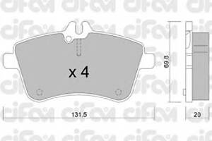 Гальмівні колодки для моделей: MERCEDES-BENZ (A-CLASS, B-CLASS)