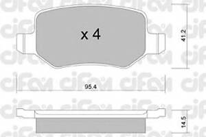 Колодки гальмівні для моделей:MERCEDES-BENZ (A-CLASS,VANEO,A-CLASS,B-CLASS), VOLVO (XC60)