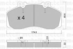 Тормозные колодки для моделей: MERCEDES-BENZ (ATEGO, T2-L,T2-L,T2-L,T2-LN1,T2-LN1,T2-LN1,T2-LN1,T2-LN1,VARIO,VARIO,VARI