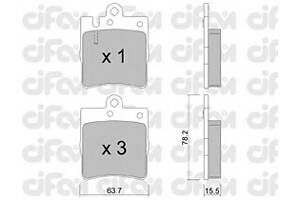 Тормозные колодки для моделей: MERCEDES-BENZ (E-CLASS, C-CLASS,C-CLASS,C-CLASS,CLK,CLK,SLK,CLC-CLASS), SSANGYONG (CHAIR