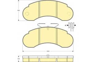 Тормозные колодки для моделей: MERCEDES-BENZ (G-CLASS, G-CLASS,100,G-CLASS,100,G-CLASS,100), PUCH (G-MODELL,G-MODELL,G-