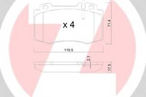 Колодки гальмівні для моделей:MERCEDES-BENZ (SL,M-CLASS,S-CLASS,S-CLASS,C-CLASS,CLK)