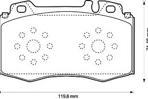 Тормозные колодки для моделей: MERCEDES-BENZ (SL, M-CLASS,S-CLASS,S-CLASS,SL)