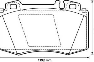 Тормозные колодки для моделей: MERCEDES-BENZ (SL, M-CLASS,S-CLASS,S-CLASS,SL)
