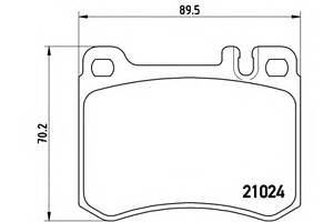 Тормозные колодки для моделей: MERCEDES-BENZ (SL)