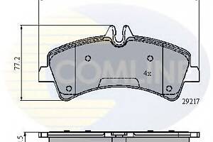 Тормозные колодки для моделей: MERCEDES-BENZ (SPRINTER, SPRINTER,SPRINTER,SPRINTER), VOLKSWAGEN (CRAFTER,CRAFTER,CRAFTE