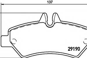 Тормозные колодки для моделей: MERCEDES-BENZ (SPRINTER, SPRINTER,SPRINTER,SPRINTER,SPRINTER,SPRINTER,SPRINTER,SPRINTER,