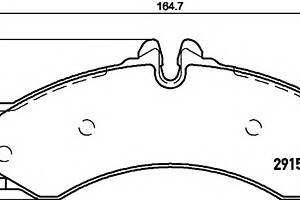Тормозные колодки для моделей: MERCEDES-BENZ (SPRINTER, SPRINTER,SPRINTER,VARIO,VARIO,SPRINTER,SPRINTER), VOLKSWAGEN (L