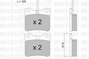 Тормозные колодки для моделей: MERCEDES-BENZ (VITO, VITO,V-CLASS), PEUGEOT (605)