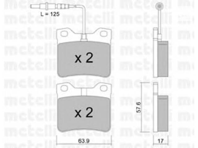 Тормозные колодки  для моделей: MERCEDES-BENZ (VITO, VITO,V-CLASS), PEUGEOT (605)