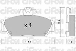 Тормозные колодки для моделей: MG (MGF, MG), ROVER (100,100)