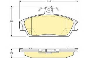 Тормозные колодки для моделей: MG (MGF, MG), ROVER (100,100)