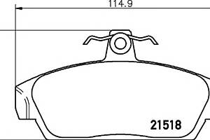 Тормозные колодки для моделей: MG (MGF, MG), ROVER (100,100)