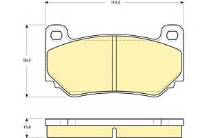 Тормозные колодки для моделей: MG (MGF, MG)