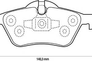 Тормозные колодки для моделей: MINI (COOPER, CABRIO)