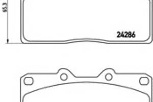 Тормозные колодки для моделей: MITSUBISHI (3000-GT, GTO)