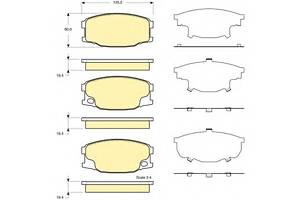 Тормозные колодки для моделей: MITSUBISHI (Canter, CANTER,CANTER)