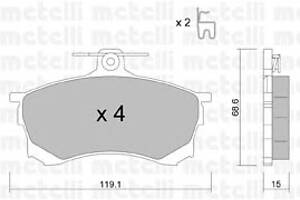 Тормозные колодки  для моделей: MITSUBISHI (CARISMA, CARISMA)