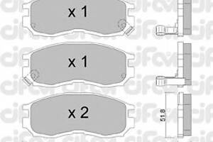 Тормозные колодки для моделей: MITSUBISHI (COLT, LANCER,SPACE-WAGON,ECLIPSE,GALANT,GALANT,GALANT,LANCER,ECLIPSE,GALANT,