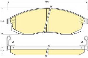 Тормозные колодки для моделей: MITSUBISHI (L-200), NISSAN (MAXIMA,MAXIMA,CEFIRO)