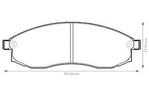 Тормозные колодки для моделей: MITSUBISHI (L-200), NISSAN (MAXIMA,MAXIMA)