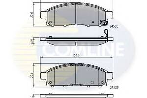 Тормозные колодки для моделей: MITSUBISHI (L-200, PAJERO), NISSAN (NV200,NV200)