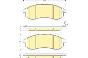 Тормозные колодки для моделей: MITSUBISHI (L-200)