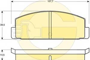 Гальмівні колодки для моделей: MITSUBISHI (LANCER, SAPPORO, SAPPORO, STARION, GALANT, GALANT)